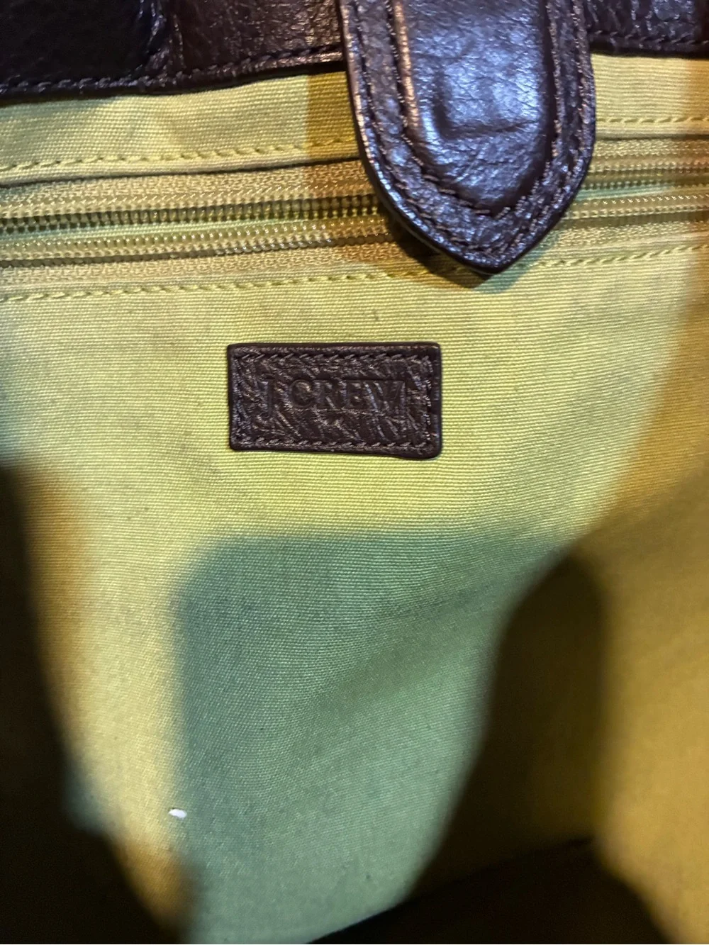 Vintage J Crew Herringbone Tweed Uptown Tote Bag